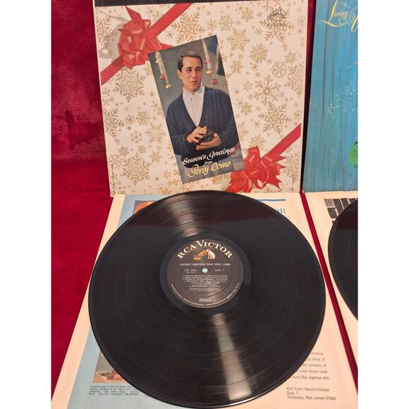 Christmas vinyl 59 perry como and 65 little drummer boy vg+ - Picture 2 of 11